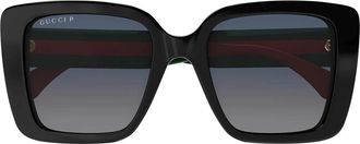 Gucci Sunglasses Gg1861 S 005 Black Green/Grey Women