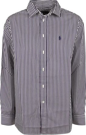 Polo Ralph Lauren ST Long Sleeve Blouse - Dames - Overhemden - Paars - L - Overhemden