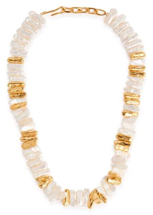 Joanna Laura Constantine Cultured Two-tone Necklace - Gold - One Size