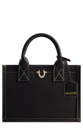True Religion Modern Edge Suede Tote in Black at Nordstrom