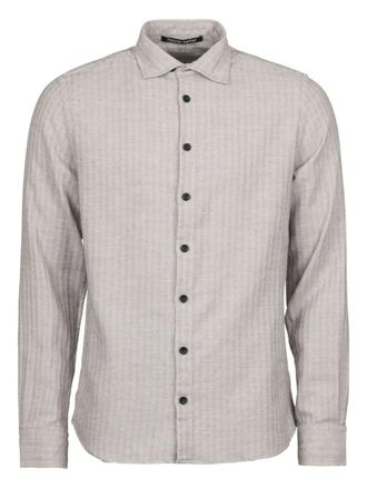 Hannes Roether herringbone buttoned shirt - Grey