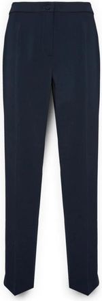 Elena Miro Cady stretch broek - Dames - Straight fit broeken - Blauw - 2XL - Polyester - Broeken