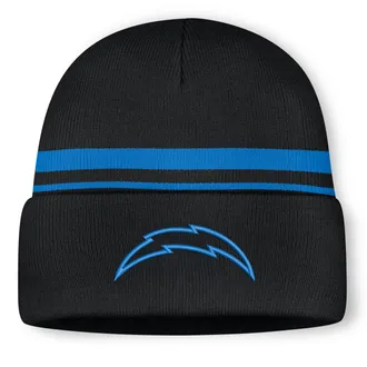 Nike Los Angeles Chargers Primetime Utility Nike Mens NFL Cuffed Beanie in Black | NF4010JZ97-10L