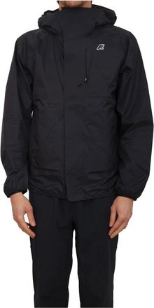 K-Way Roche Regenjas - Heren - Zomerjassen - Zwart - M - Polyester - Jassen