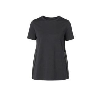 Herno Cotton T-shirt - female - Herno - T-Shirts - Black - M - Tops