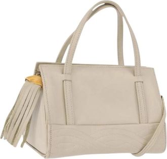 Fendi Pre-owned Vintage Hand Bag - Dames - Vintage Handtas - Beige - ONE Size - Leer - Vintage