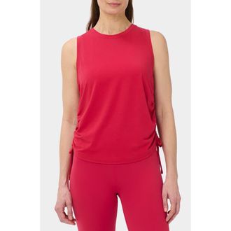 Sweaty Betty Soft Flow Studio Ruched Tank in Crimson Red at Nordstrom, Size X-Small