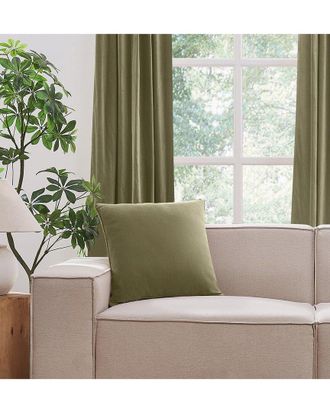 Brooklyn Loom Matte Cotton Velvet Decorative Pillow