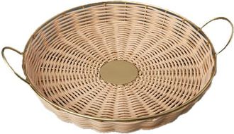 Be Home Rowan Round Tray in Natural at Nordstrom