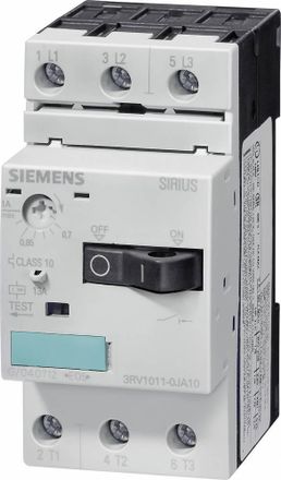 SIEMENS 3rv1011-0ha10 Interruptor Autom&aacute;tico Blanco 3 Polos