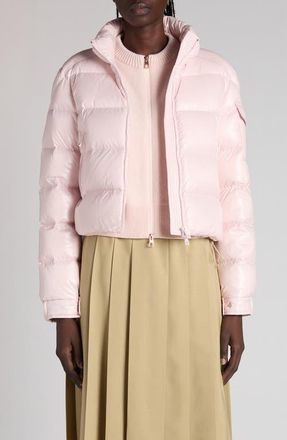 Moncler Petra Down Puffer Jacket in Rose Quicksand at Nordstrom, Size 5