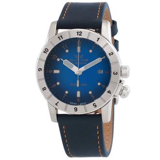 Glycine Airman Contemporary Worldtimer Quartz Blue Dial Mens Watch GL1022