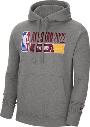 Nike NBA All-star Alphabet Printing Fleece Loose Casual Grey DH9529-063