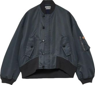 J.W.Anderson Oversized Bomberjack met Boord - Dames - Bomber jackets - Grijs - L - Jassen