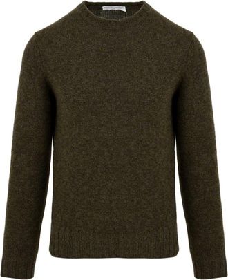 FILIPPO DE LAURENTIIS Groene Sweater Y25107 Model voor Mannen - Heren - Ronde hals truien - Groen - S - Truien & Vesten