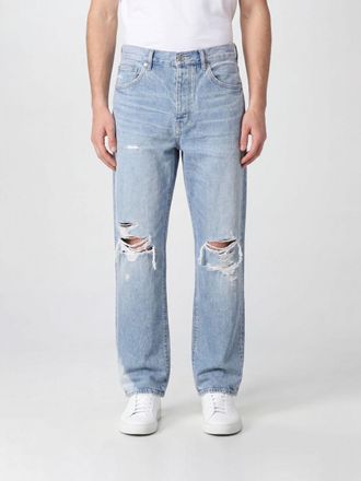 Purple Jeans P011 straight in denim distressed