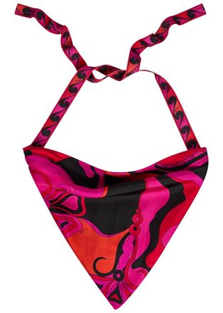 Pucci Printed Silk Headscarf - Pink - One Size