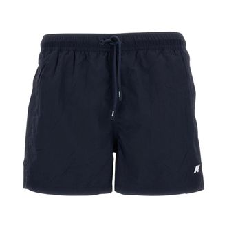 K-Way Boxer Swim Shorts - male - K-Way - Beachwear - Blue - XL - Swimwear