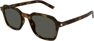 Saint Laurent SL 715 Slim Zonnebril - unisex - Zonnebrillen - Bruin - 49 MM - Accessoires