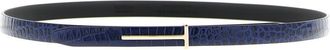 Tom Ford Blue Textured Belt