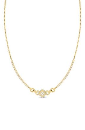 Bony Levy Cleo Diamond Bar Necklace in 18K Yellow Gold/diamond at Nordstrom, Size 18