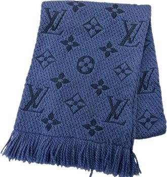 Louis Vuitton Pre-owned Stole - Heren - Vintage Accessoires - Blauw - ONE Size - Wol - Vintage