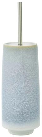 Aquanova Handgefertigter Design Toilettenb&uuml;rstenhalter Figo aus Keramik, Eisblau