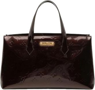 Louis Vuitton Pre-owned Wilshire PM - Dames - Vintage Shopper - Paars - ONE Size - Leer - Vintage