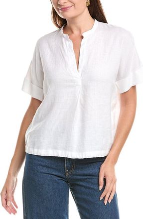 Vince Dolman Sleeve Linen Pullover