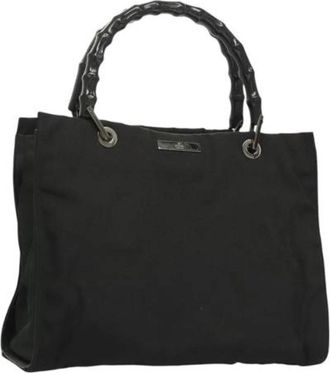 Gucci Pre-owned Nylon handbags - Dames - Vintage Handtas - Zwart - ONE Size - Nylon - Vintage