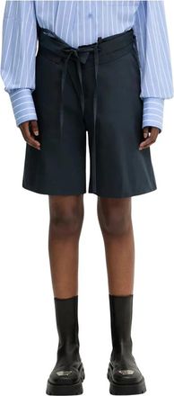 Ottolinger Double Fold Suit Shorts - Dames - Korte Broeken - Blauw - L - Katoen - Korte Broeken