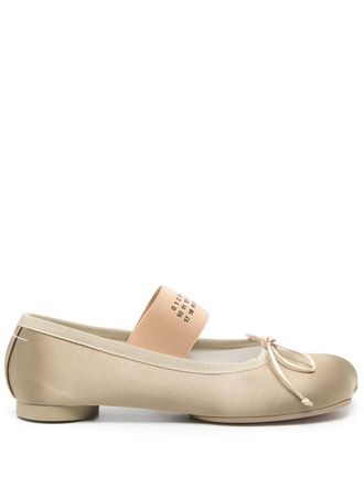 Maison Margiela Ballerine Anatomic con grafica numerica - Toni neutri