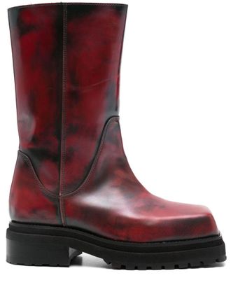 ECKHAUS LATTA 45mm Stacked boots - Red