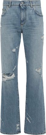 Dolce & Gabbana Jeans con effetto vissuto - Blu