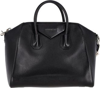 Givenchy Black Leather Medium Antigona Satchel (Authentic Pre-Loved)