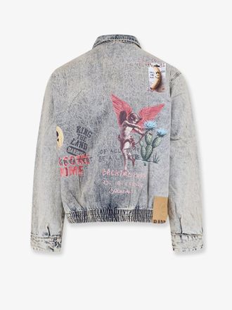 Barrow Mens Denim Jacket Blue Cotton