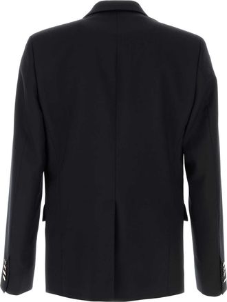 Gucci Mens Midnight Blue Wool Blazer Bluered Jacket