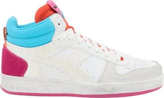Diadora Magic Basket Demi Croco Sneakers - Dames - Sneakers - Wit - 37 EU - Leer - Schoenen