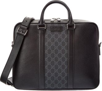 Gucci Canvas & Leather Briefcase
