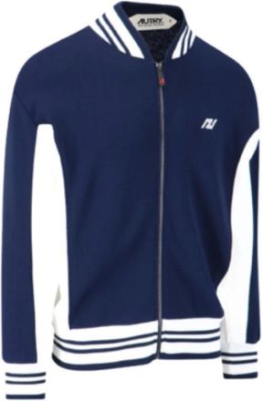 Autry Sportieve Blauwe Jas - Dames - Vesten met rits - Blauw - S - Nylon - Hoodies & sweatvesten