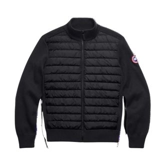 Canada Goose Down Jackets, male, Black, Size: 2XL HyBridge Knit Jacket
