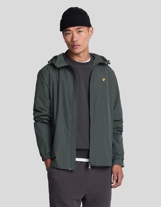 Lyle & Scott Lyle And Scott Mens Water Resistant Hooded Jacket - Grey - Size: 40/Regular