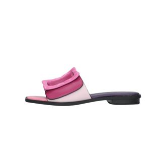 Noa Harmon Schoenen, Dames, Roze, 39 EU, Leer, Stijlvolle Slippers met Carr&eacute; Neus