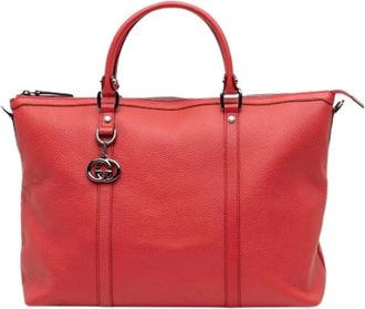 Gucci Pre-owned Tote Bags, female, Red, Size: ONE SIZE Pre-owned Satchel