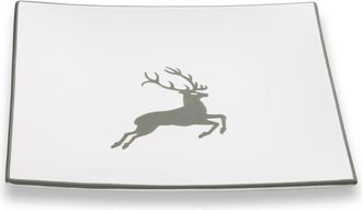 Gmundner Keramik Gmundner Ceramics Grey Stag, Plato De Postre Trend (20x20cm)