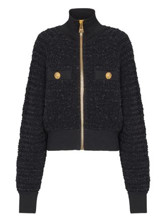 Balmain Tweed-Bomberjacke