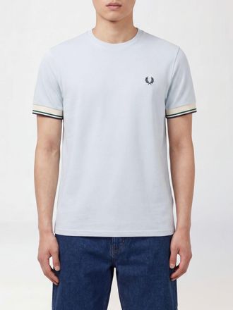 Fred Perry T-shirt slim fit in cotone con profili a contrasto e logo