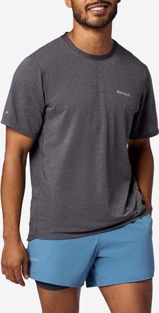 Marmot Uptrail Performance Running T-Shirt in Blackened at Nordstrom, Size Xx-Large