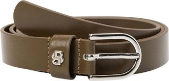 HUGO BOSS Dames, Accessoires, Bruin, Maat: 80 CM Leer