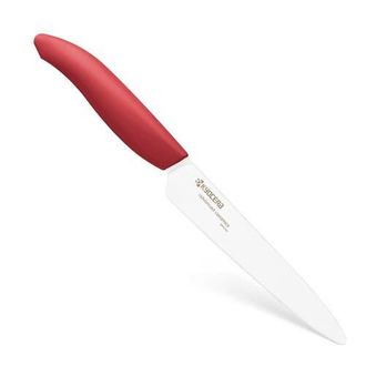 Kyocera Revolution Ceramic 5 Inch Micro Serrated Tomato Knife, Red at Nordstrom